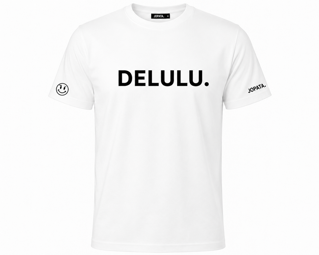 Unisex T-Shirt DELULU. weiß