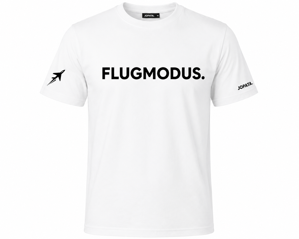 Unisex T-Shirt FLUGMODUS. weiß