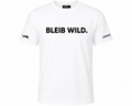 Unisex T-Shirt BLEIB WILD. weiß
