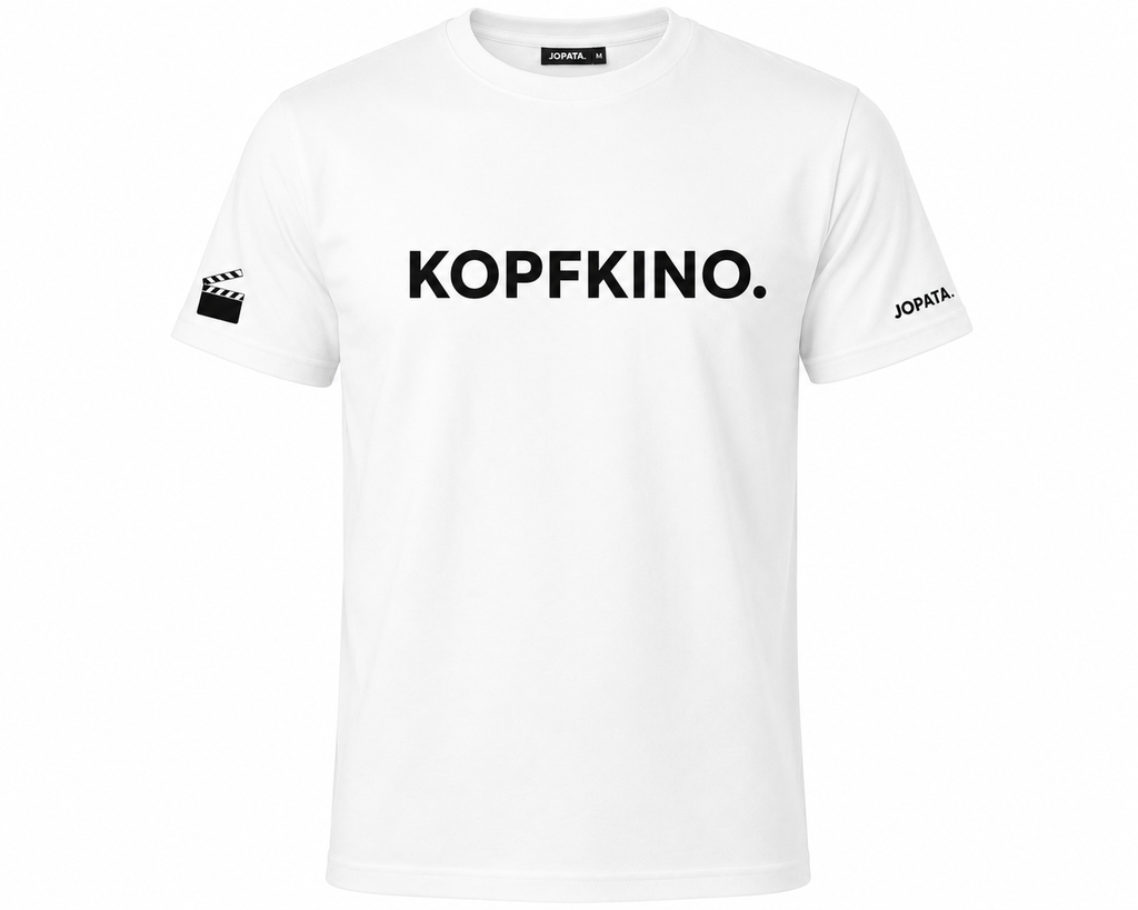 Unisex T-Shirt KOPFKINO. weiß
