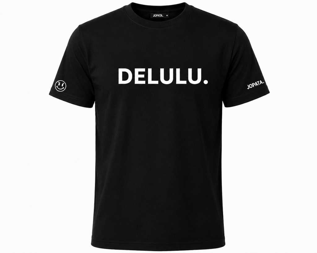 Unisex T-Shirt DELULU. schwarz
