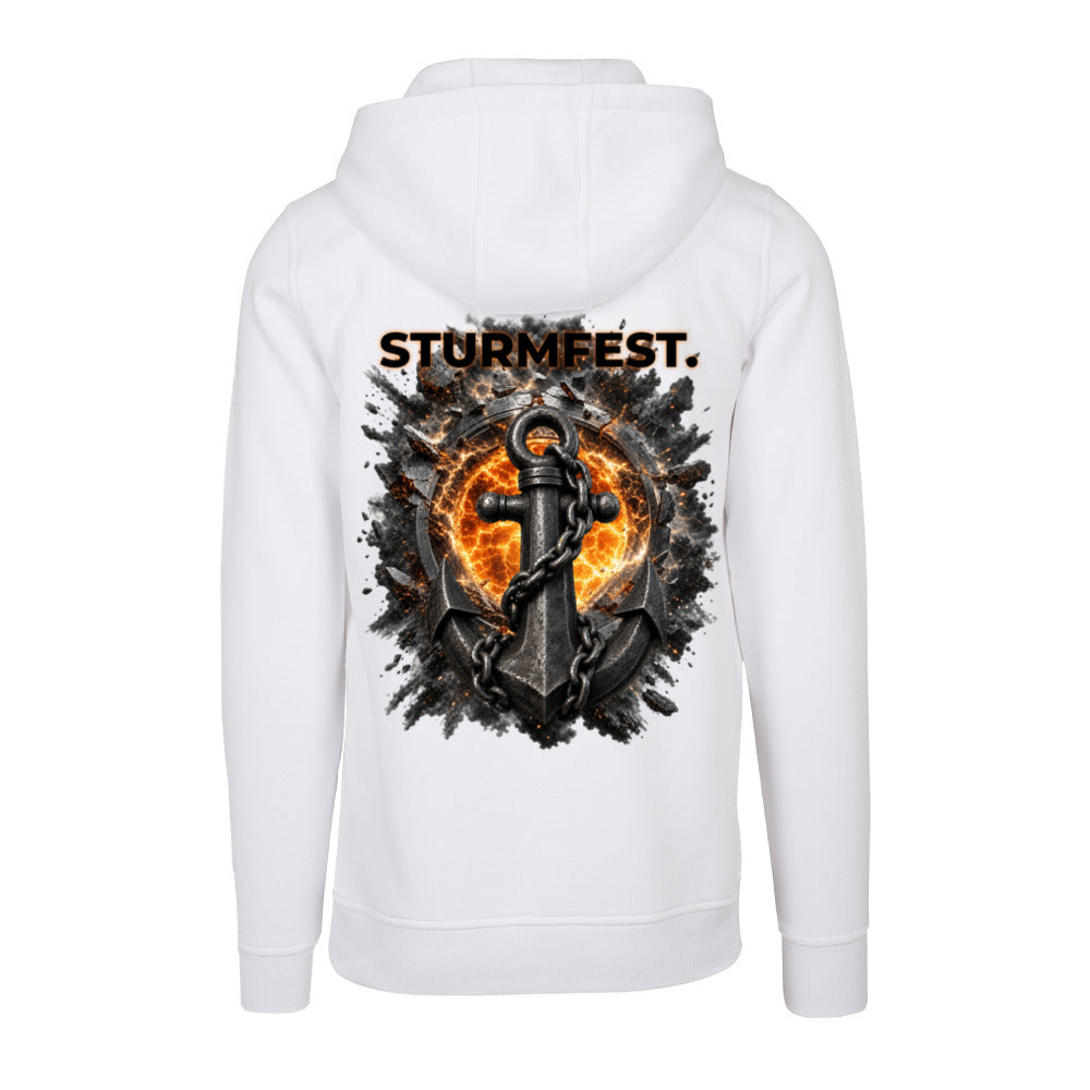 STURMFEST. Hoodie – Weiß