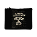 MUT. Canvas Pouch Schwarz – schwarze Canvas Pouch mit MUT.-Statement, Produktansicht