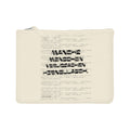 HIRNGULASCH. Canvas Pouch Natur – naturfarbene Canvas Pouch mit HIRNGULASCH.-Statement, Produktansicht