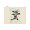 GESICHT. Canvas Pouch Natur – naturfarbene Canvas Pouch mit GESICHT.-Statement, Produktansicht