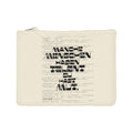 MUT. Canvas Pouch Natur – naturfarbene Canvas Pouch mit MUT.-Statement, Produktansicht
