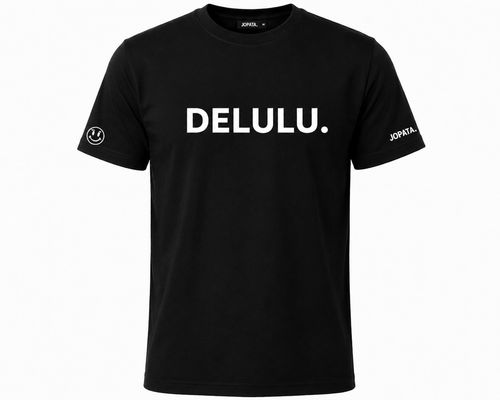 Unisex T-Shirt DELULU. schwarz