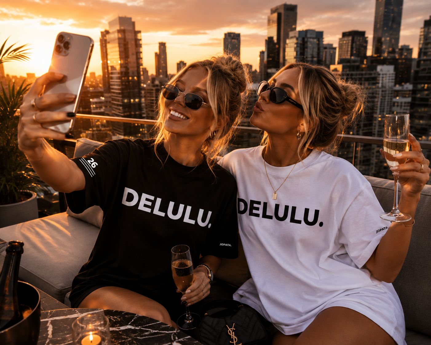 oversized t-shirt delulu weiss