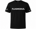 Unisex T-Shirt FLUGMODUS. schwarz