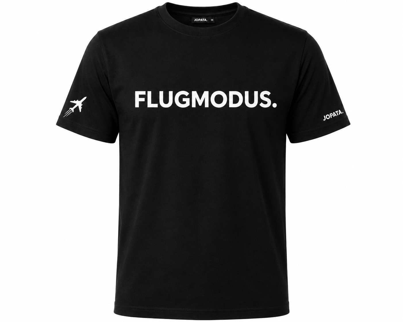 Unisex T-Shirt FLUGMODUS. schwarz