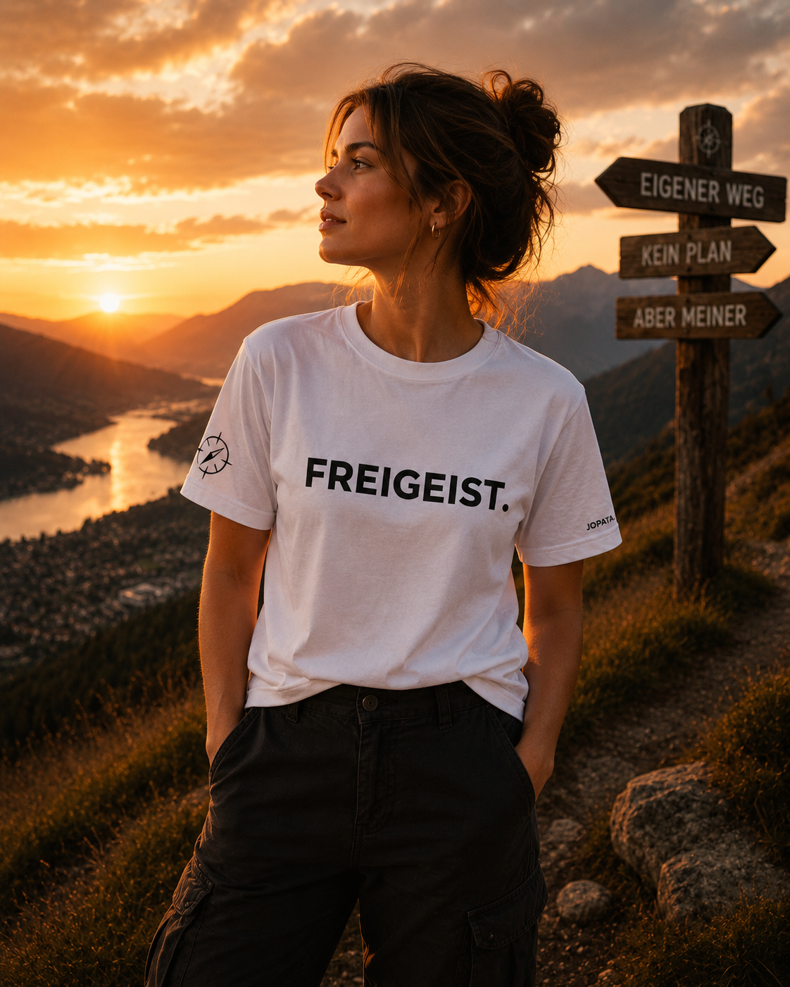 Unisex T-Shirt FREIGEIST. weiß