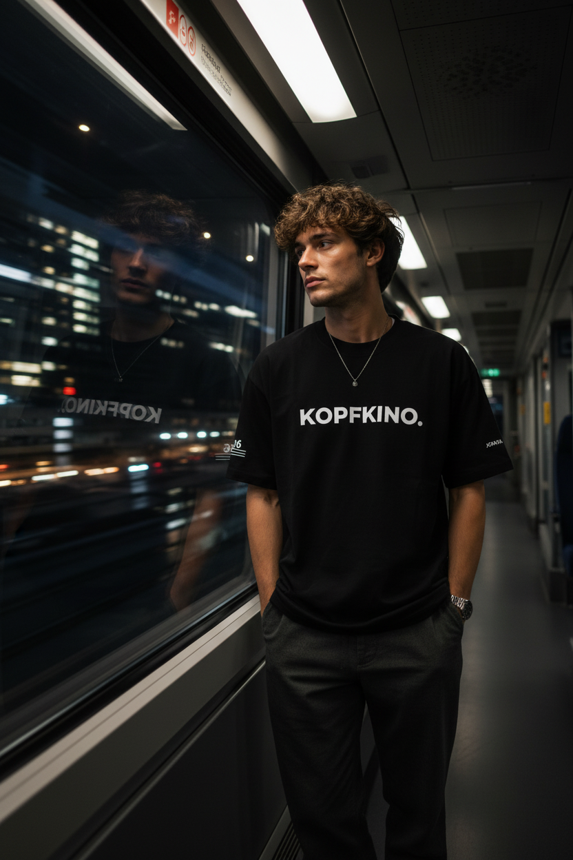 KOPFKINO. schwarz Train Corridor