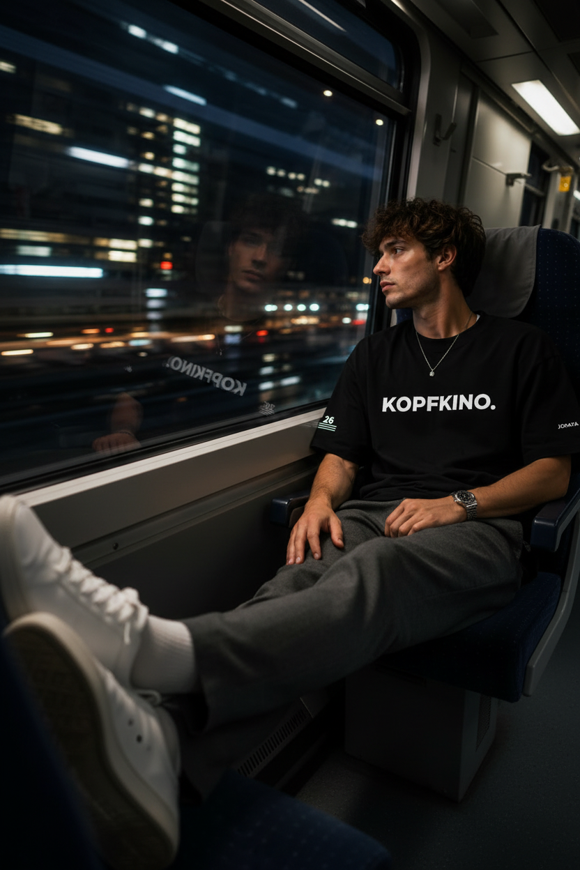 KOPFKINO. schwarz Train Seat