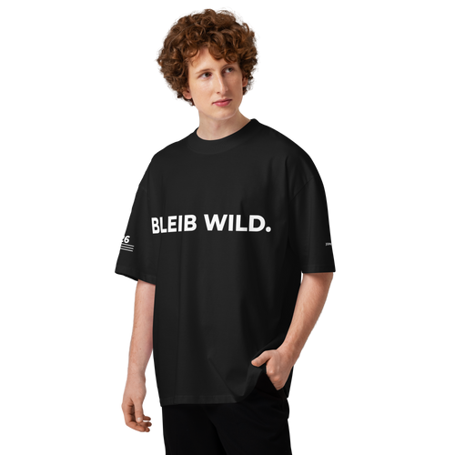 T-Shirt BLEIB WILD. schwarz – Lifestyle