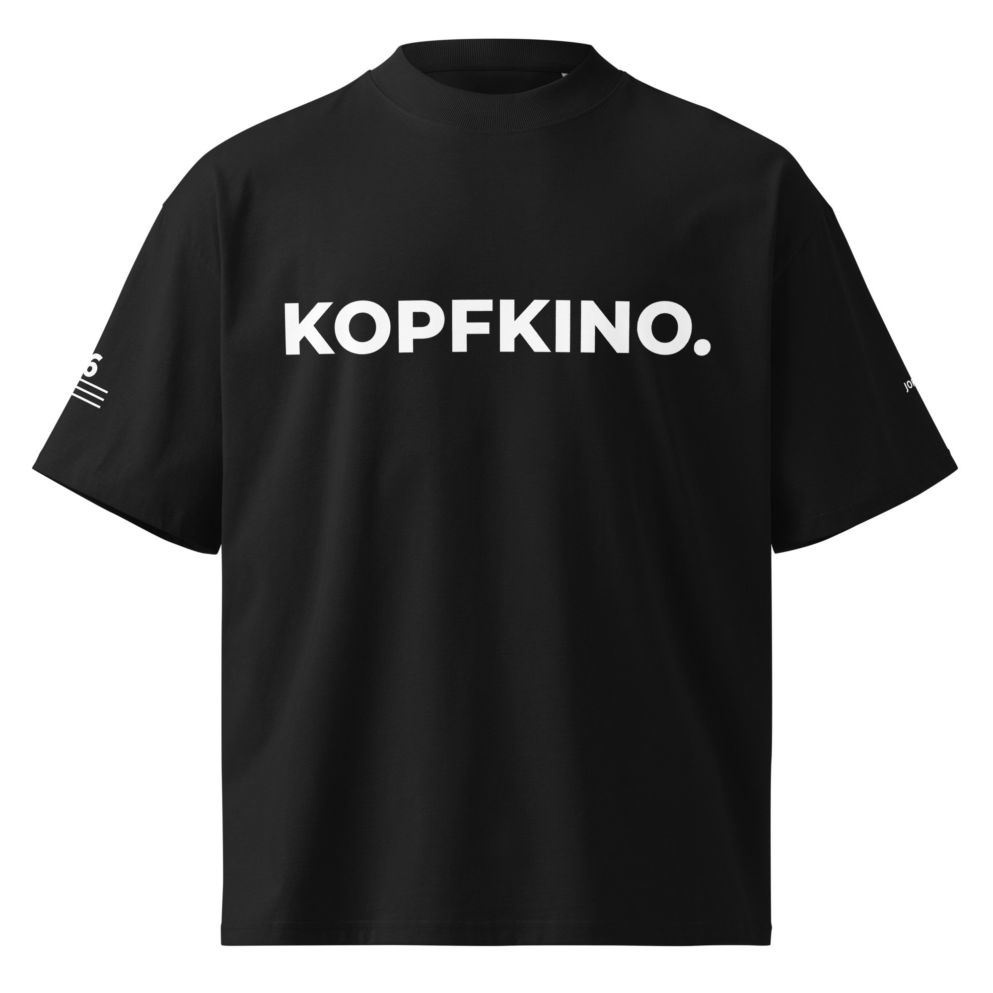 T-Shirt KOPFKINO. schwarz