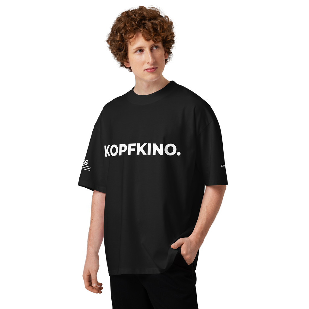 T-Shirt KOPFKINO. schwarz
