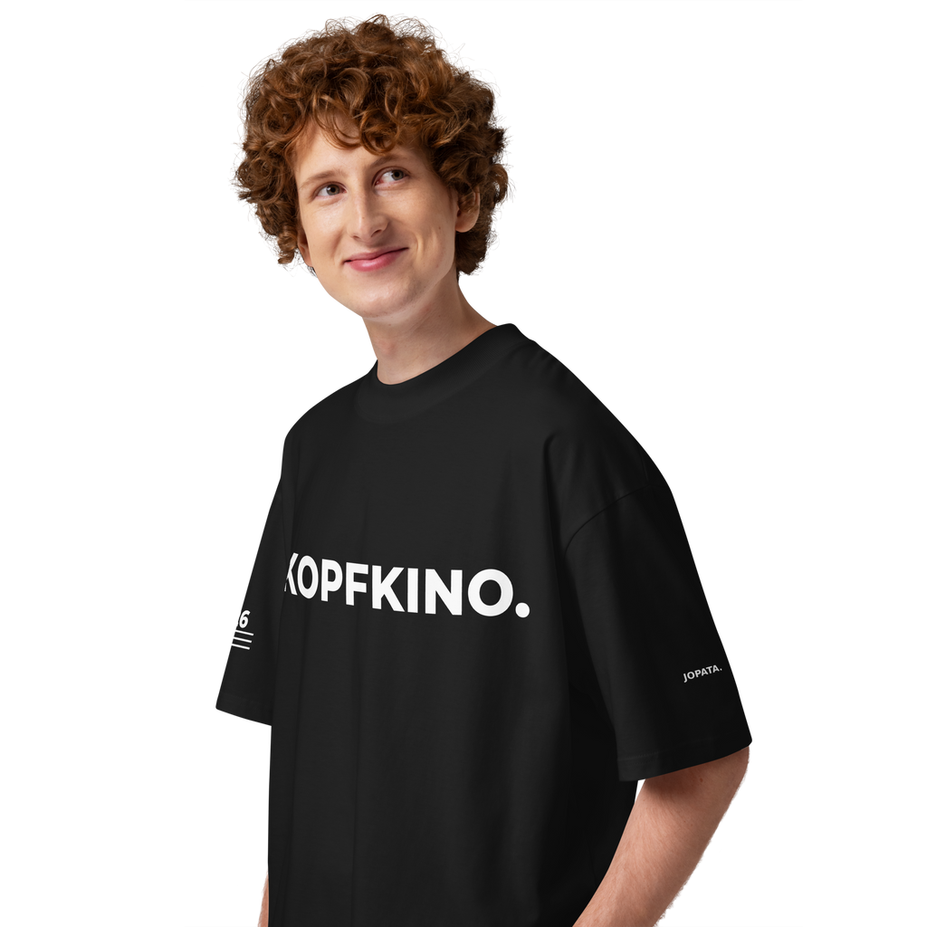 T-Shirt KOPFKINO. schwarz