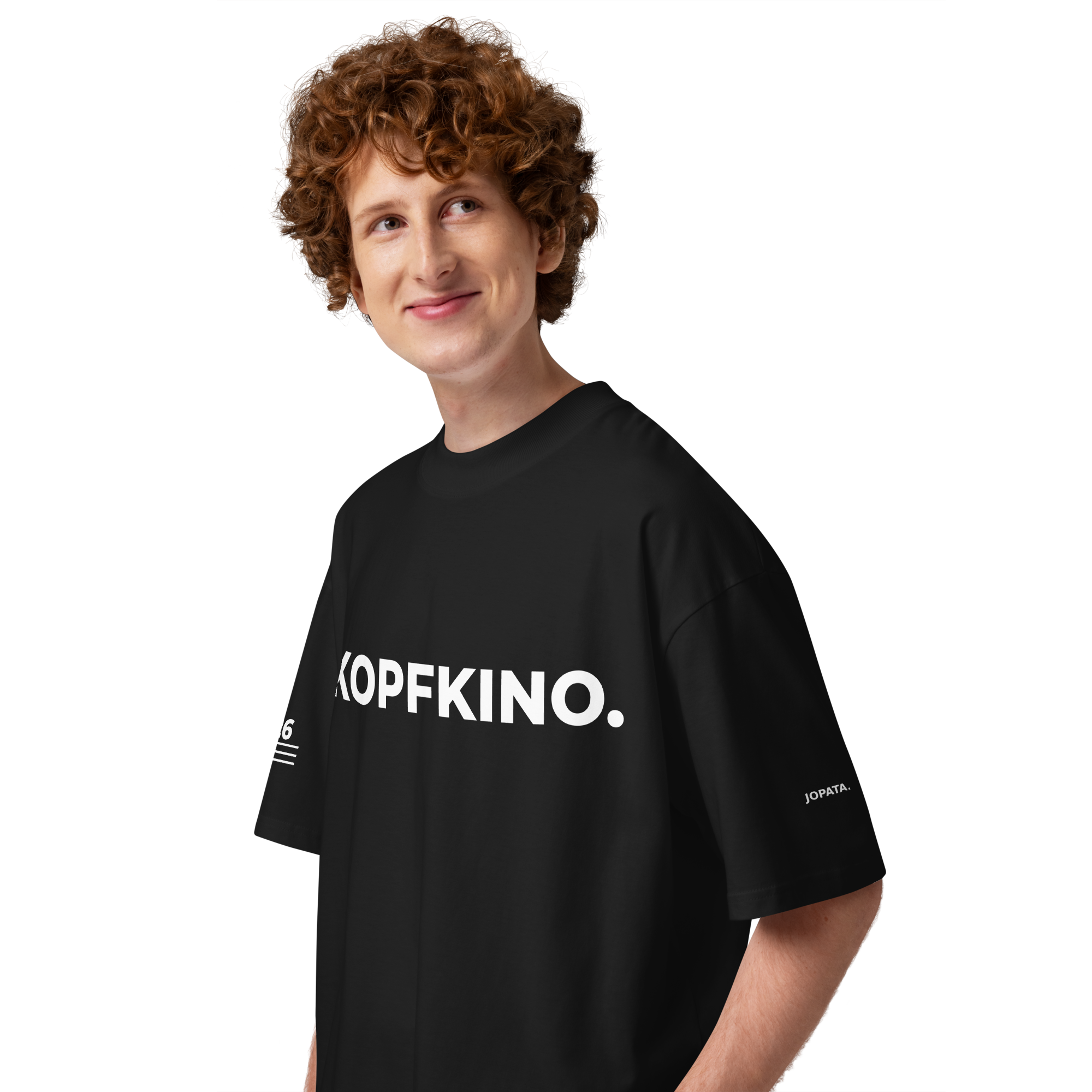 T-Shirt KOPFKINO. schwarz