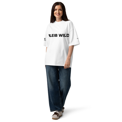 T-Shirt BLEIB WILD. weiss – Lifestyle