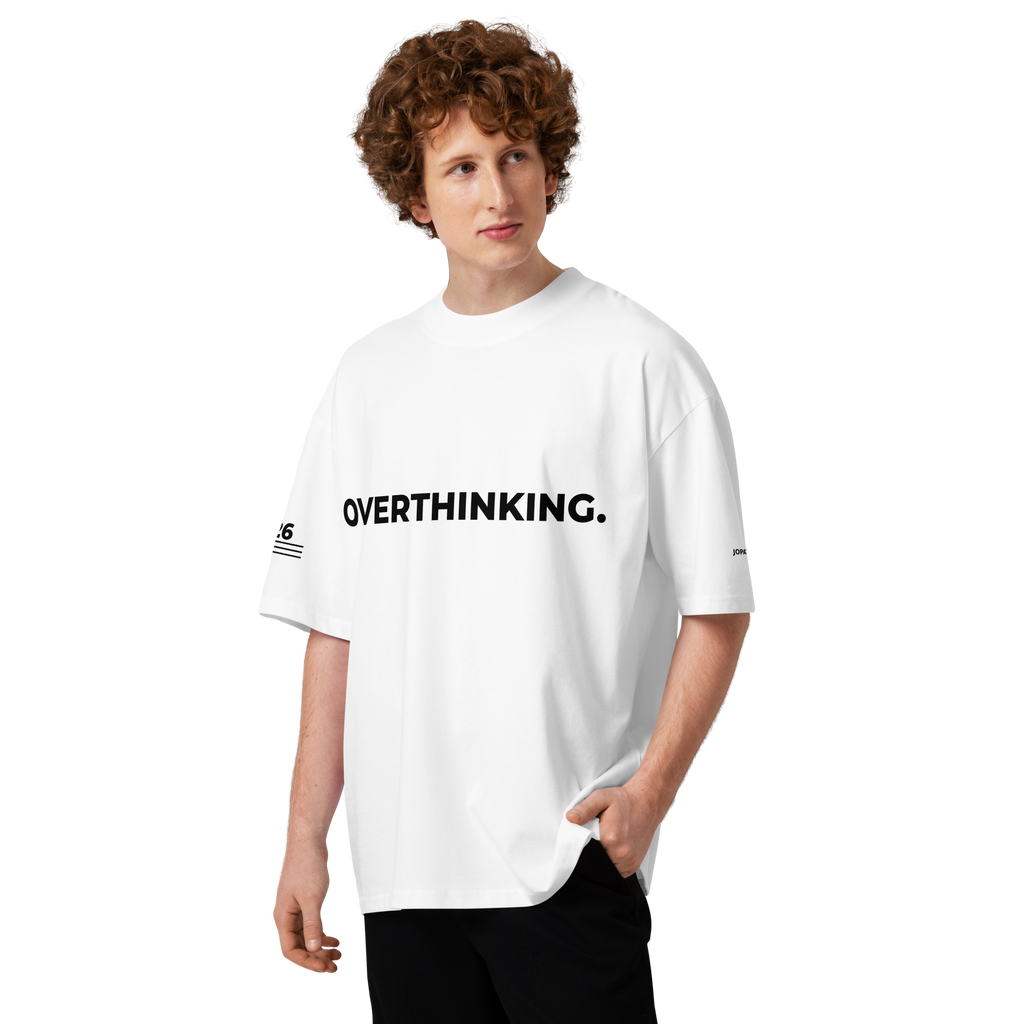 T-Shirt OVERTHINKING. weiss – Lifestyle