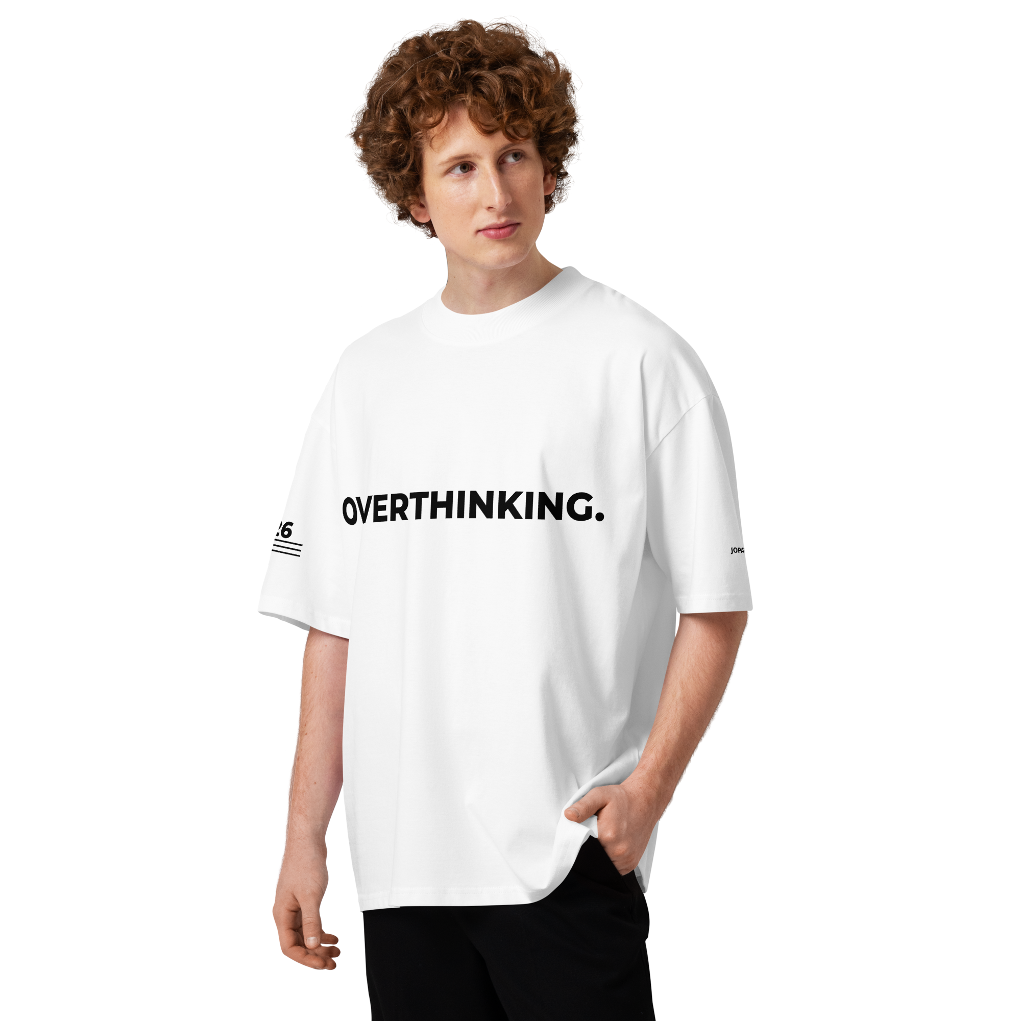 T-Shirt OVERTHINKING. weiss – Lifestyle