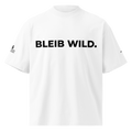 T-Shirt BLEIB WILD. weiss – Frontansicht