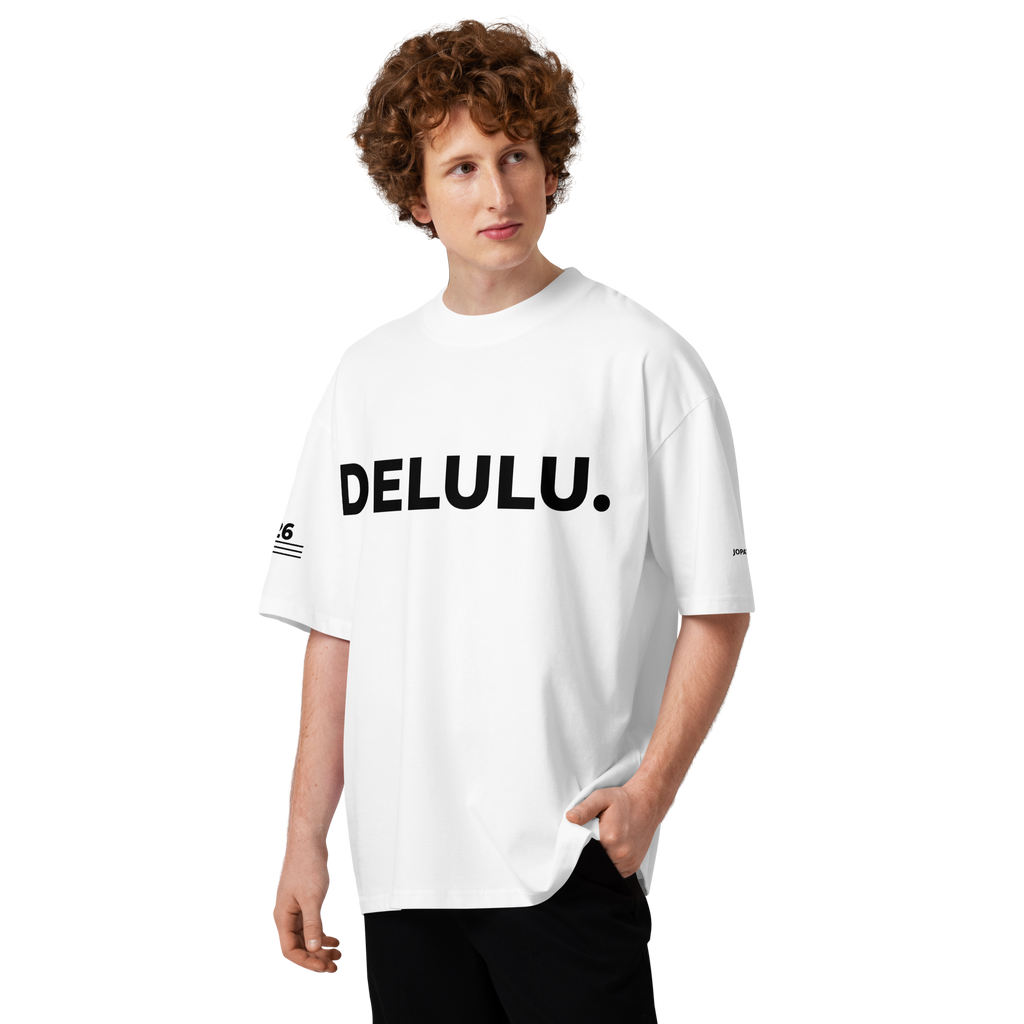 T-Shirt DELULU. weiss – Lifestyle1