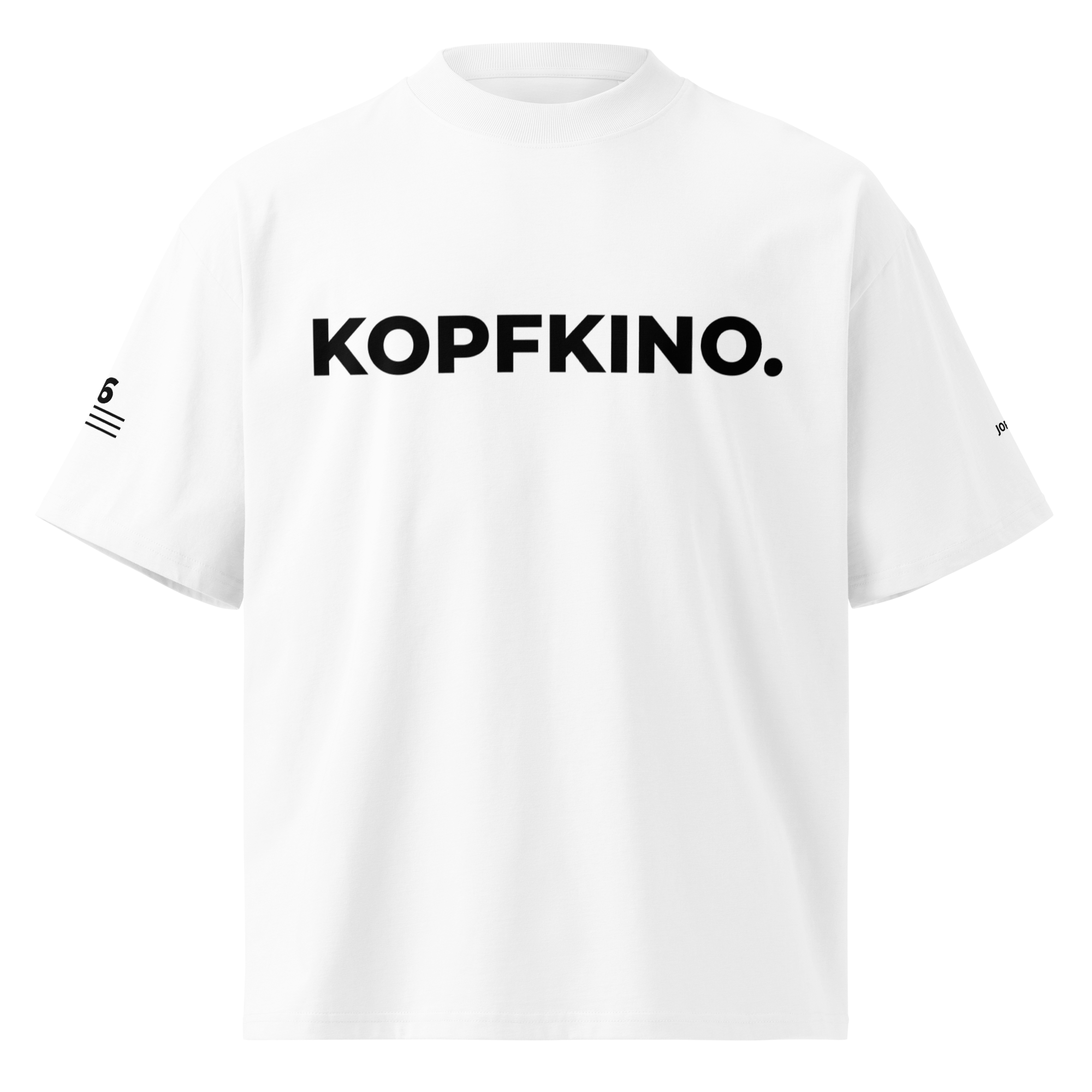T-Shirt KOPFKINO. weiß