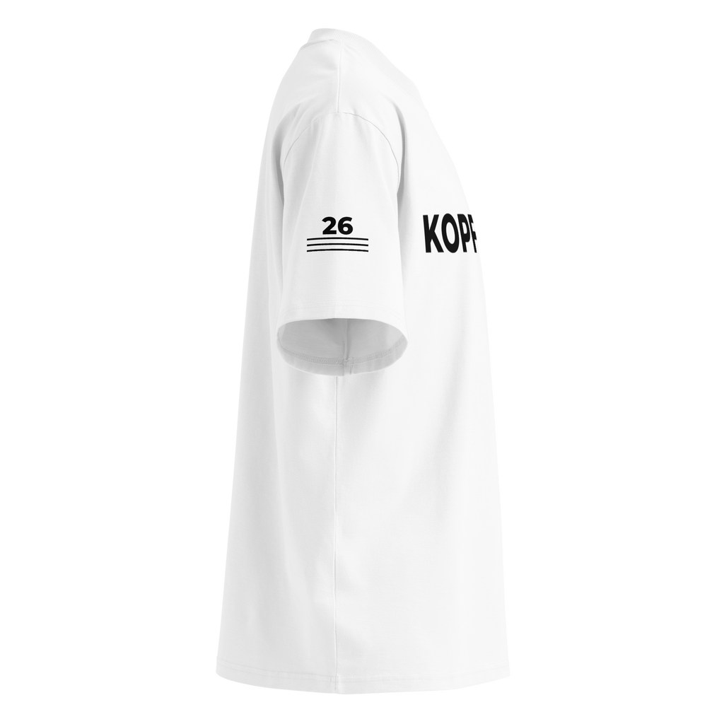 T-Shirt KOPFKINO. weiß