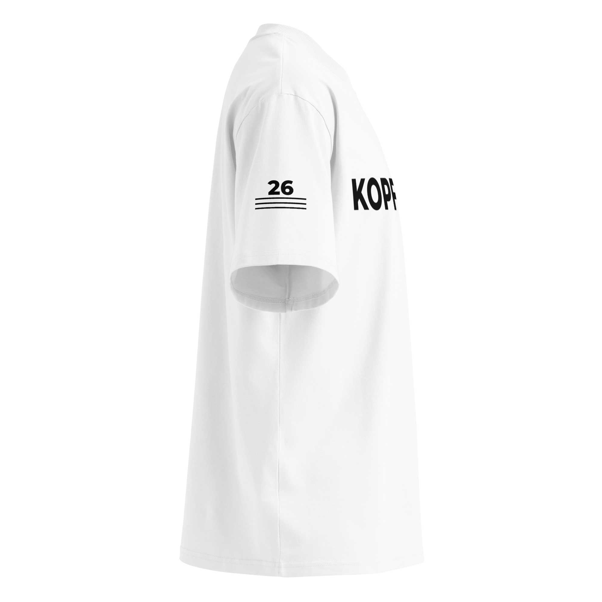 T-Shirt KOPFKINO. weiß