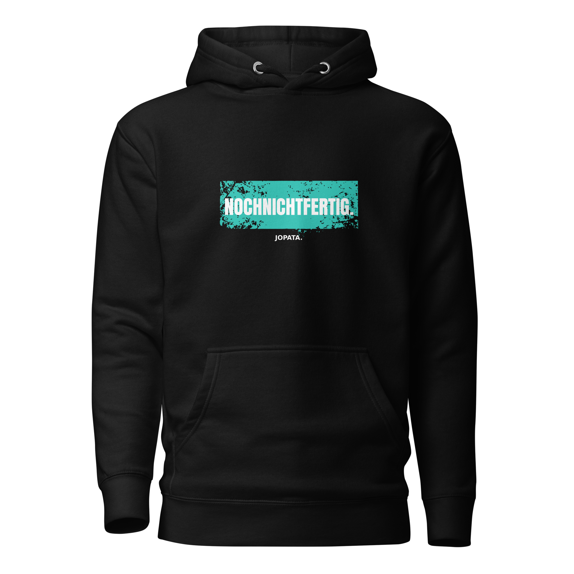 Unisex Hoodie NOCHNICHTFERTIG schwarz