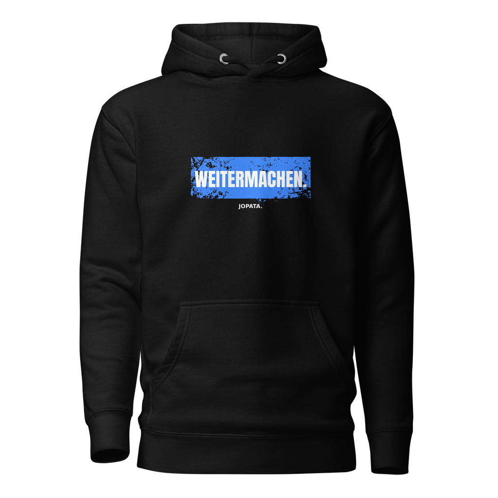 Unisex Hoodie WEITERMACHEN schwarz