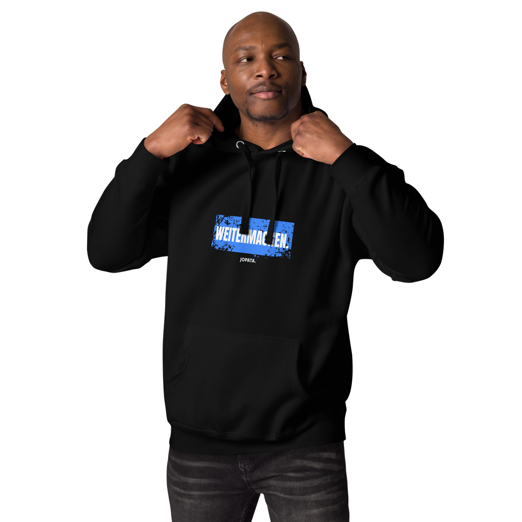Unisex Hoodie WEITERMACHEN schwarz