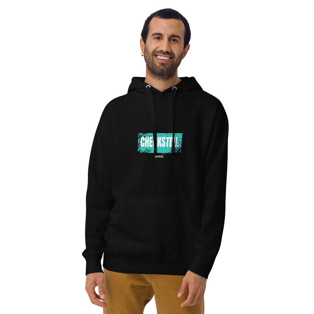 Unisex Hoodie CHECKSTDU schwarz