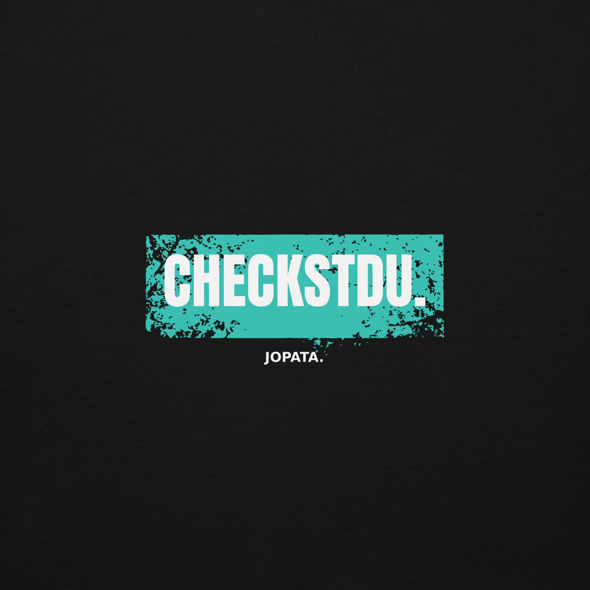 Unisex Hoodie CHECKSTDU schwarz