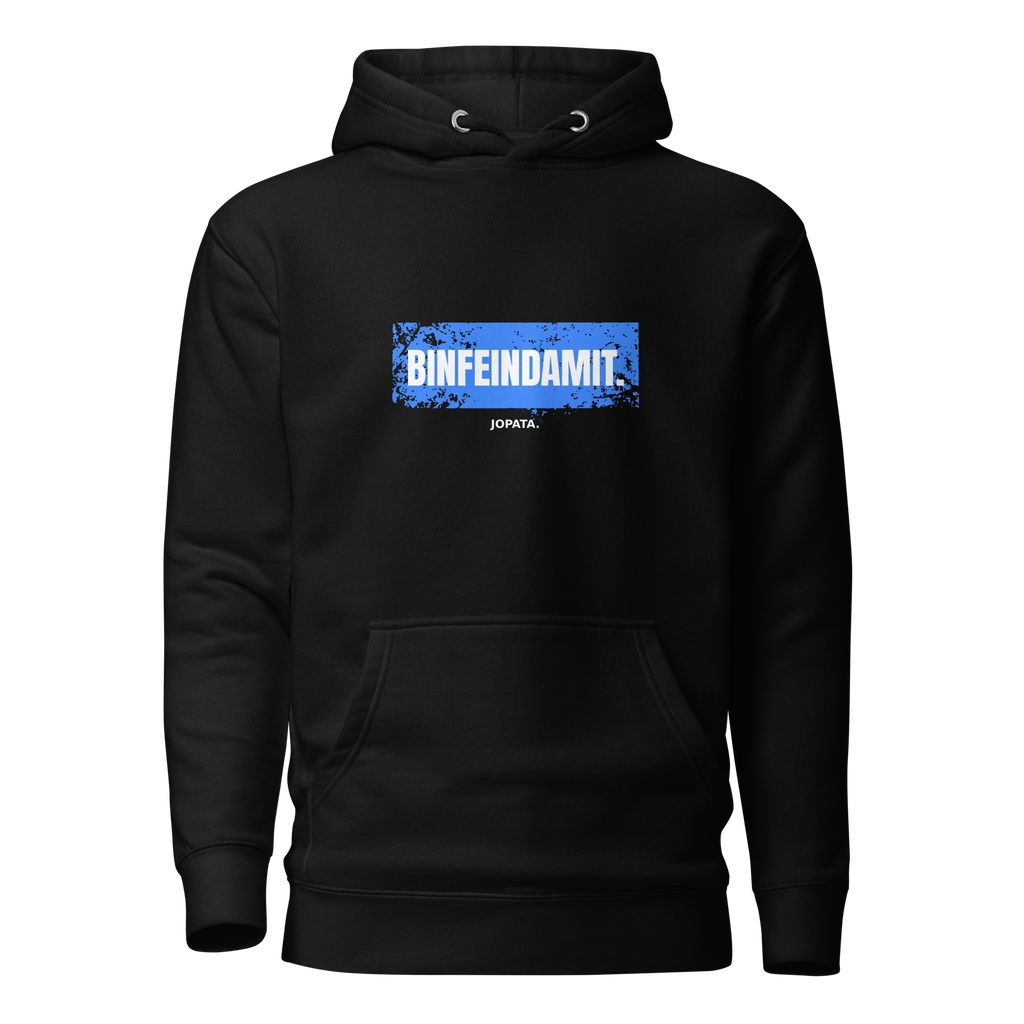Unisex Hoodie BINFEINDAMIT schwarz