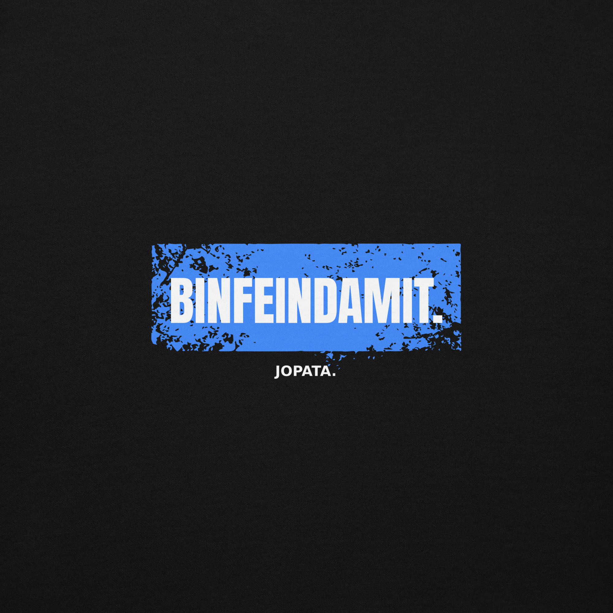 Unisex Hoodie BINFEINDAMIT schwarz