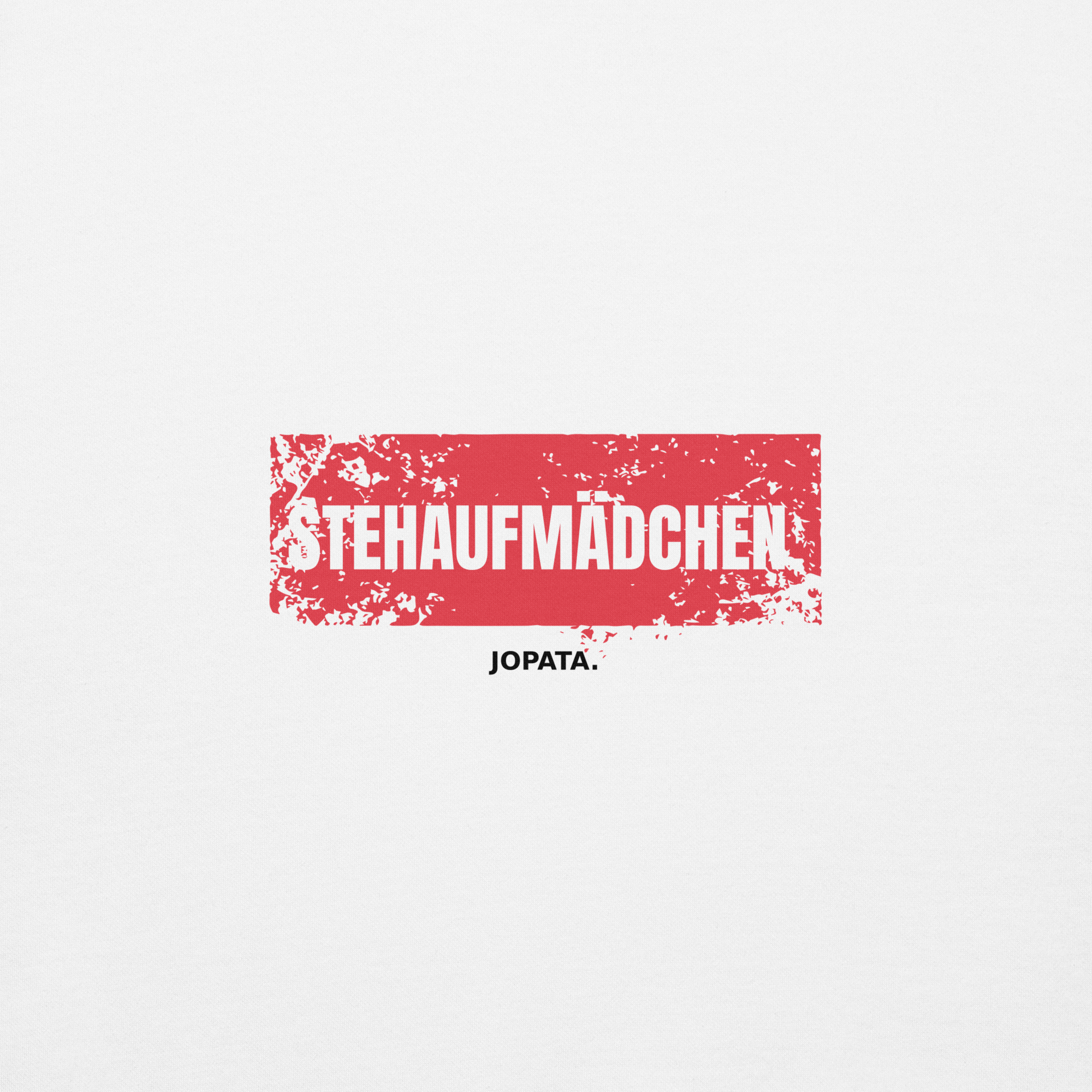 Damen Hoodie STEHAUFMÄDCHEN weiss