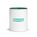 Tasse NOCHNICHFERTIG – weiss grün Keramiktasse mit Motivationsspruch